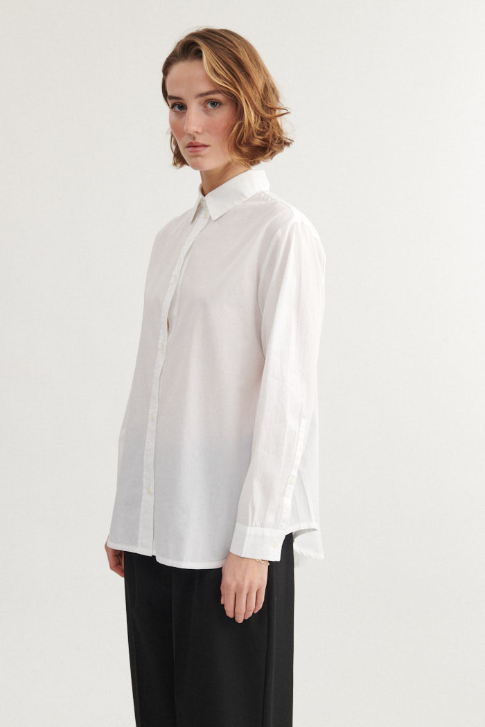 Basic Apparel Silje LS Shirt Shirts 423 Bright White